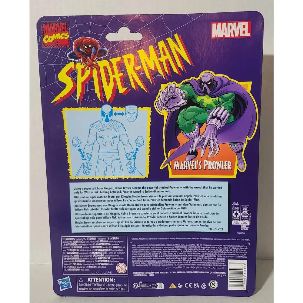 Marvel Legends Retro Spider-Man Marvel's Prowler Hobie Brown Action Figure